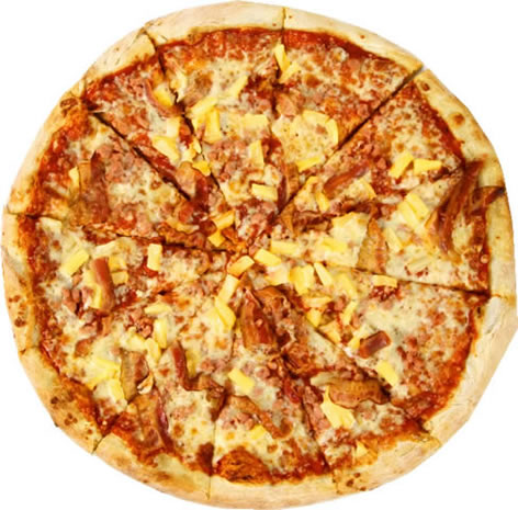 Our sweet, Hawaiian style pizza