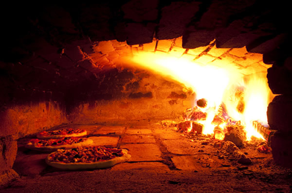 The pizza oven