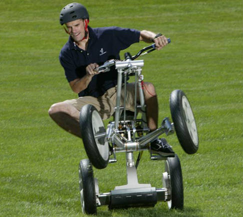 man riding segway centaur