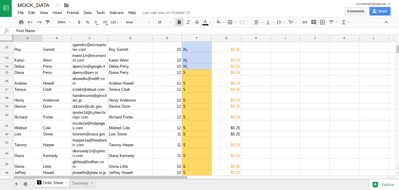 screenshot of a spreadsheet