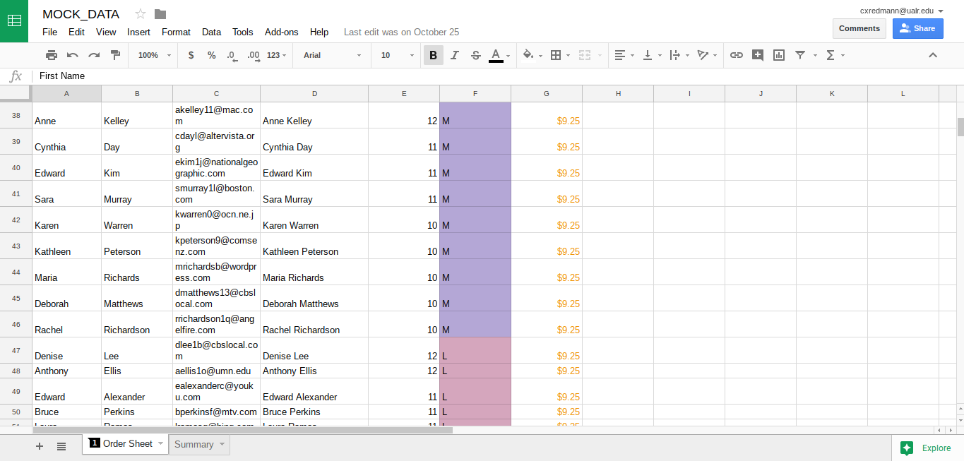 screenshot of a spreadsheet?